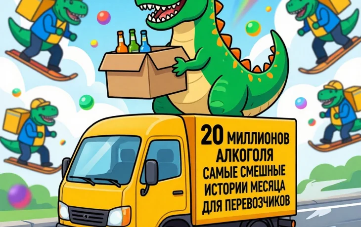🦖 ДИНОЗАВР В КУЗОВЕ, ЛЫЖИ КУРЬЕРА И 20 МИЛЛИОНОВ АЛКОГОЛЯ