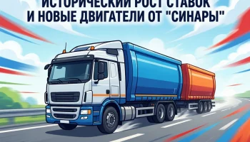 🚛 ТЕНТ ПО 450 ТЫСЯЧ, ИСТОРИЧЕСКИЙ РОСТ СТАВОК И НОВЫЕ ДВИГАТЕЛИ ОТ &laquo;СИНАРЫ&raquo;
