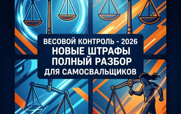 ⚖️ ВЕСОВОЙ КОНТРОЛЬ-2026: НОВЫЕ ШТРАФЫ - ПОЛНЫЙ РАЗБОР ДЛЯ САМОСВАЛЬЩИКОВ